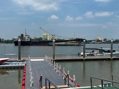 Ponton flotante de pasarela para uso de clubes de yates de aleación de aluminio 6061 T6