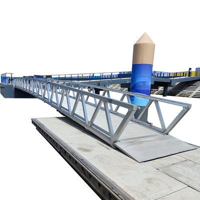 Aluminum Gangway With Handrail Floating Walkway Bridge For Marina dock Pontoon
