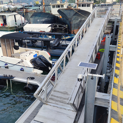 Aluminum Gangway With Handrail Floating Walkway Bridge For Marina dock Pontoon