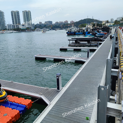 Marine Floating Dock Aluminum Gangways WPC / Plastic / Wood Deck
