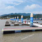 PE materials flooring Aluminium Floating Dock Yacht Black Modular Floating Bridge