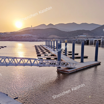 Marine Stable Movable Boating Float Pontoon Aluminum Floating Dock For Jetty