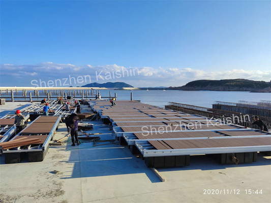 Custom-Designed Silver Floating Finger Dock Aluminum Floating Pontoon For Marina Yacht Boat