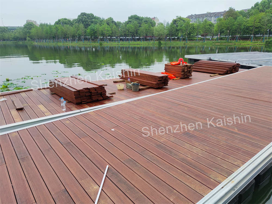 Residential Marine Floating Dock Pontoon Aluminum Alloy 300mm