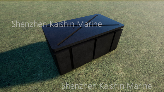 Black LLDPE Floaters Floating Dock For Ships Boat Yacht Pontoons And Marina Floating Bridges