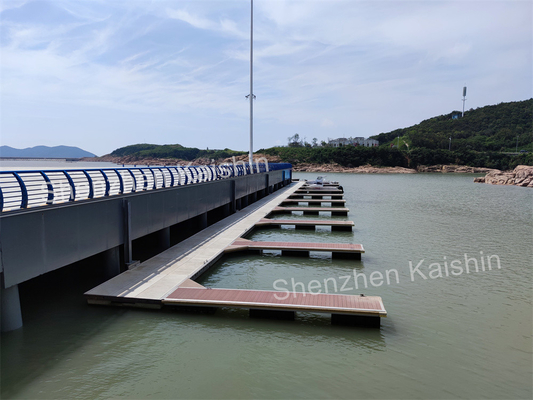 Custom-Designed Silver Floating Finger Dock Aluminum Floating Pontoon For Marina Yacht Boat