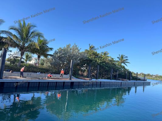 Corrosion Resistant LLDPE Floating Dock with Customizable Size and Non-slip Surface for Marine Applications