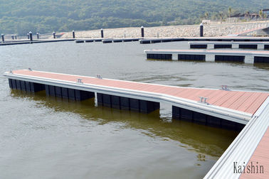 Customized Floating Finger Dock Aluminum Alloy Floating Pontoon Bridge With Mooring Cleats Marina Dock Design Yacht Boat