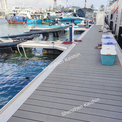 Muelle en el lago Muelles flotantes de aluminio para embarcaciones yates flotantes pontón