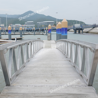 Pasillo de aluminio marino con mangueras de 1,1 m con capacidad de carga de 400 kg