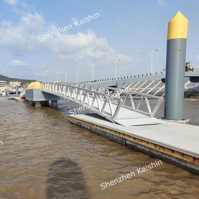 Pasillo de aluminio marino con mangueras de 1,1 m con capacidad de carga de 400 kg
