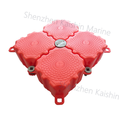 Muelle flotante modular portátil fácil de ensamblar Jet Ski Pontoon flotante HDPE para uso en yates marinos