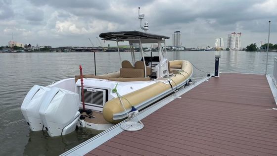 Muelle Flotante de Aluminio de Alta Estabilidad con Conexión Modular Atornillada y Aleación de Aluminio de Grado Marino 6061-T6