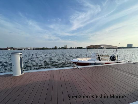 Pontón flotante de aluminio de grado marino 6061-T6 con dimensiones personalizables y capacidad de carga de 250-275 kg/m²